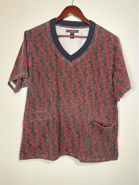 Apple Bottoms Scrub Shirt Women's Size 1X